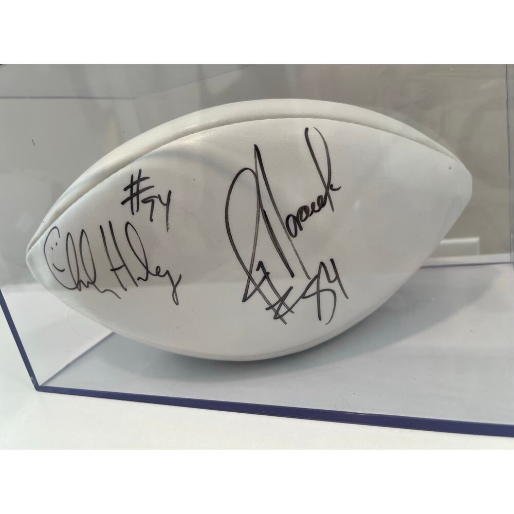 Signed Dallas Cowboy Football Charles Haley #94 & Jay Novacek #84 JL - Picture 2 of 9
